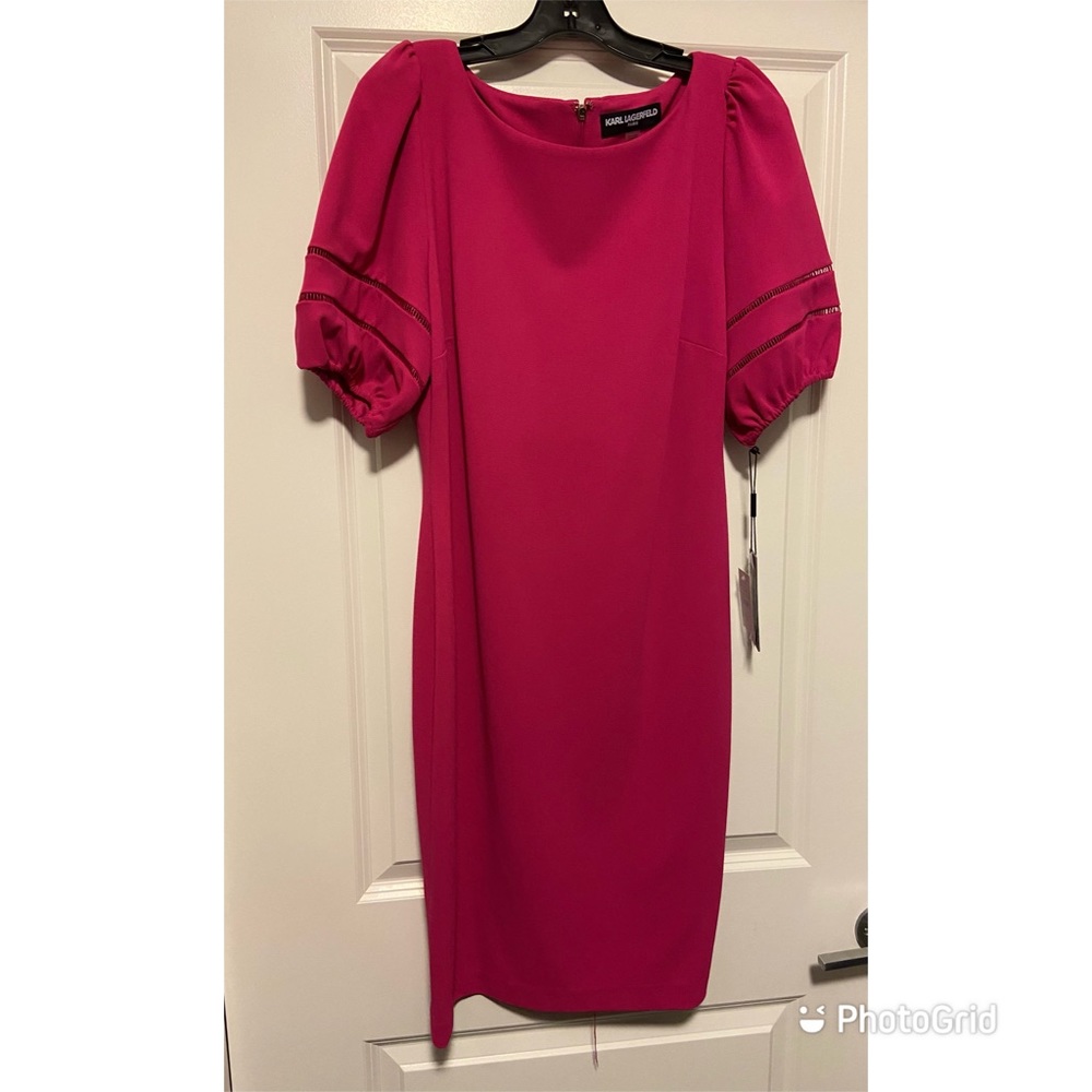 Pink Karl Lagerfeld Mid Length Business Dress